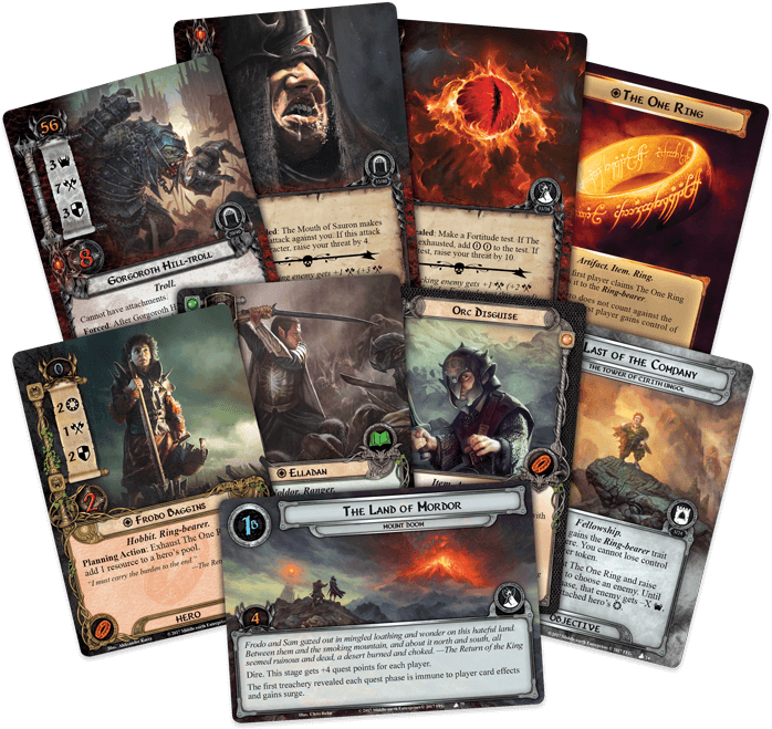 Mountain Fire Fantasy Flight Games Dread And - Lord Of The Rings Mountain Of Fire (700x659), Png Download