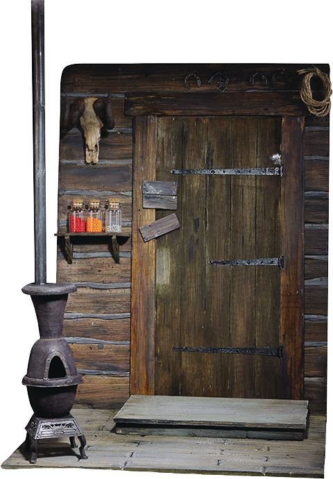 Asmus Collectible Toys The Door Of Haberdashery Sixth - The Hateful Eight Door Of The Haberdashery Cinematic (480x691), Png Download