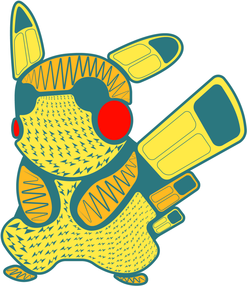 Aztec-pikachu (1000x1294), Png Download