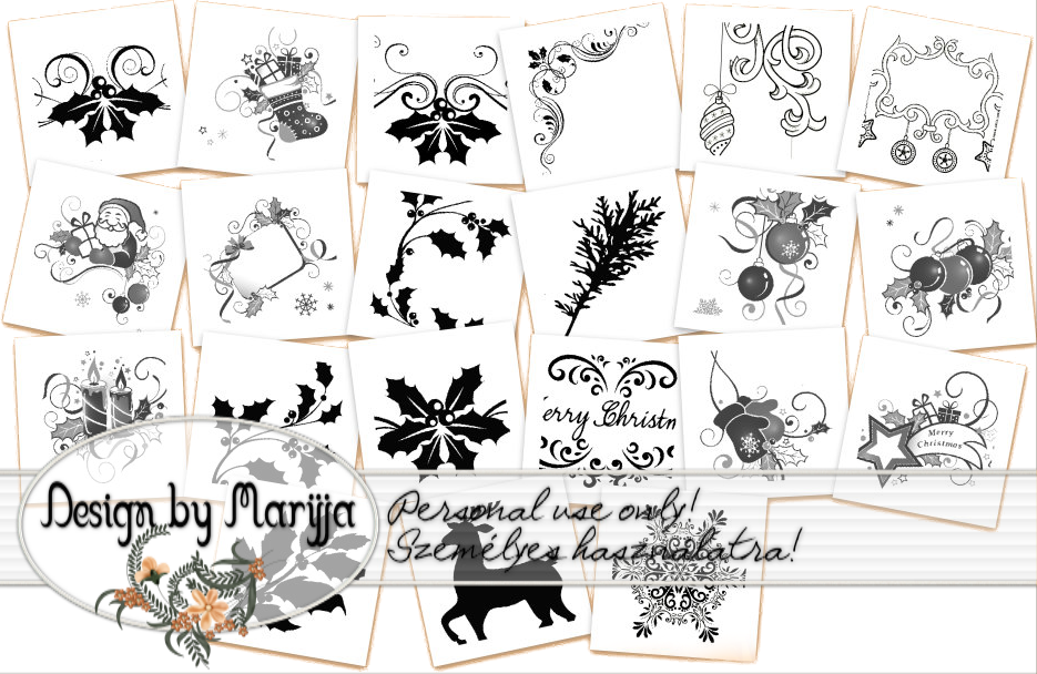 Christmas Png Or Ps Brush - Siluetas De Navidad (935x608), Png Download