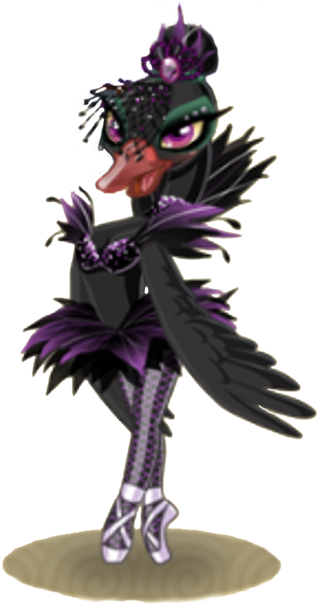 Odileblackswanadult (647x1226), Png Download
