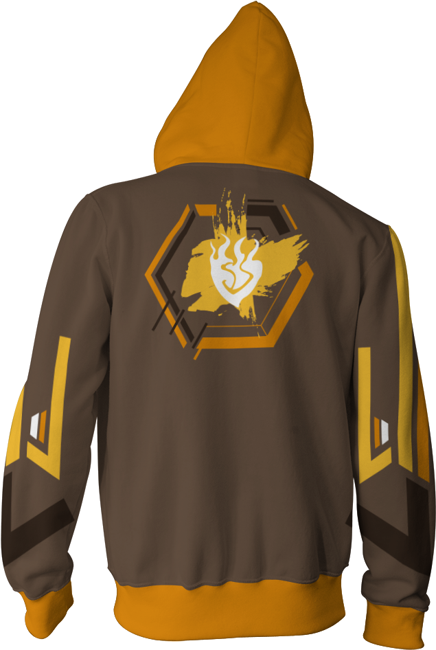 Rwby Yang Xiao Long Zip Up Hoodie Fullprinted Zip Up - Dbh Hoodie (1024x1024), Png Download