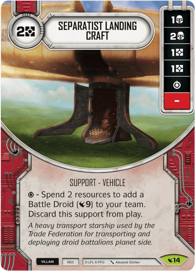 Separatist Landing Craft - Star Wars (724x1000), Png Download