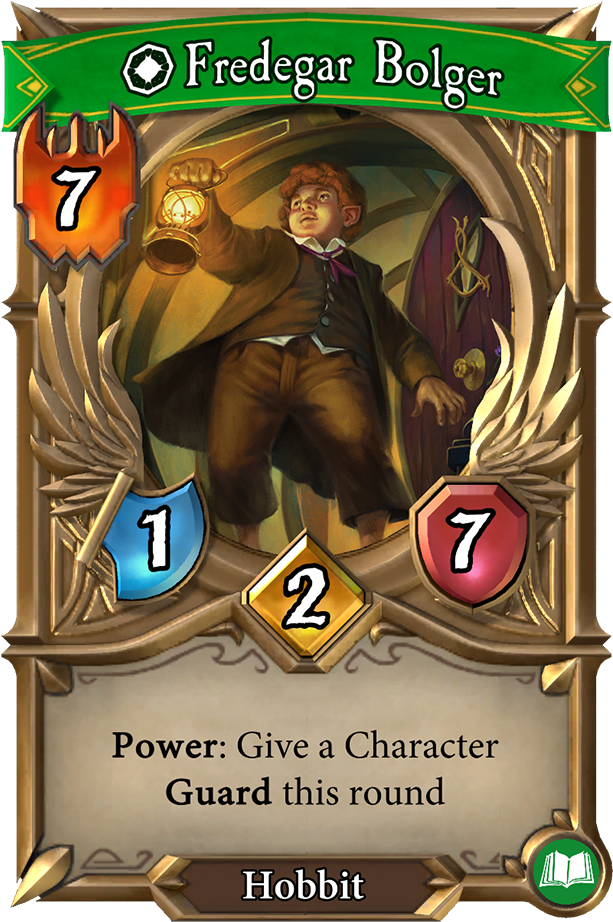 This New Lore Sphere Hobbit Hero Is A Useful Willpower - Cartas Hi Res De Senhor Dos Aneis Lcg (640x988), Png Download