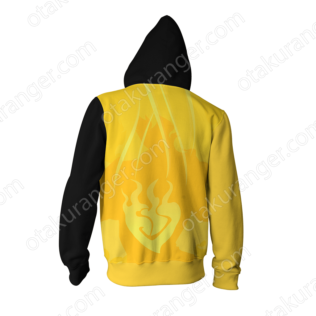 Rwby Yang Xiao Long Zip Up Hoodie Fullprinted Zip Up - Hood (1024x1024), Png Download