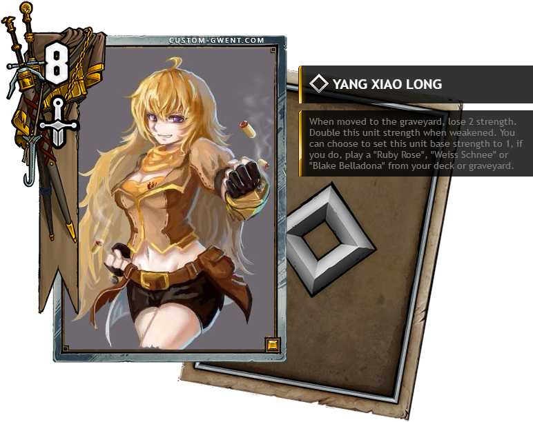 Her Enemies With Her Sniper Rifle When Placed In Ranged - Custom Gwent Card Art (820x640), Png Download