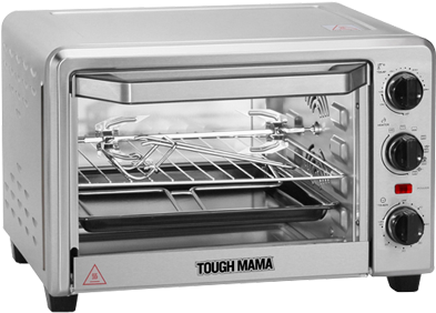 Tough Mama 3 In 1 Convection Oven, Rotisserie & Toaster - Microwave Oven (600x600), Png Download