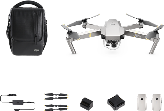 Mavic Pro Platinum Fly More Combo - Dji Rtf Mavic Pro Platinum (720x720), Png Download
