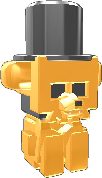 The Best Golden Freddy He Is Actually Gold And He Has - Cartoon (768x768), Png Download