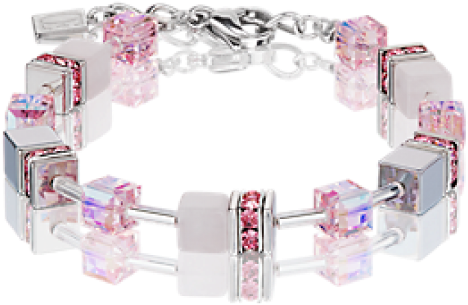 Coeur De Lion Geocube® Bracelet Rose Quartz Accessories - Bracelet (1000x1150), Png Download