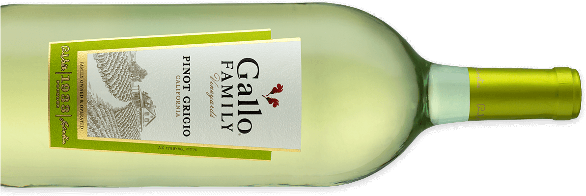 Pinot Grigio - Glass Bottle (1200x400), Png Download