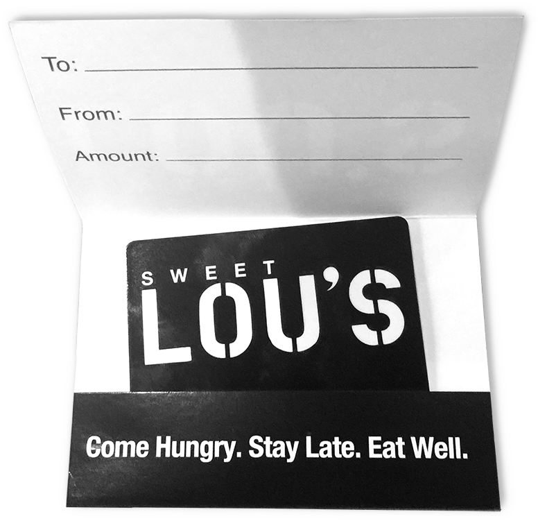 Gift Certificates At Sweet Lou's Restaurant And Bar - Paper (800x778), Png Download