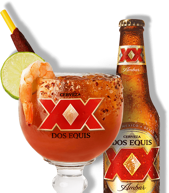 Dos Equis Amber Bottle (548x626), Png Download