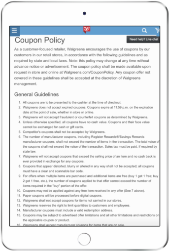 Walgreens Coupon Policy Faqs - E-book Readers (750x563), Png Download