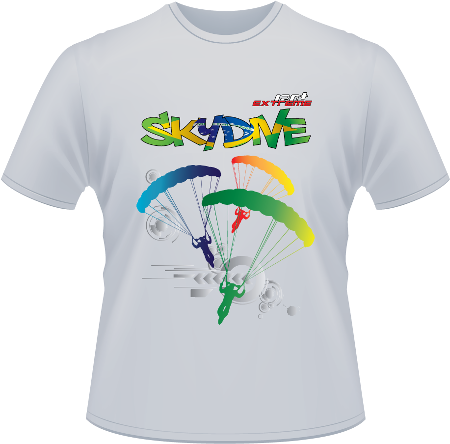 Skydiving T Shirts - T Shirt (1000x1000), Png Download
