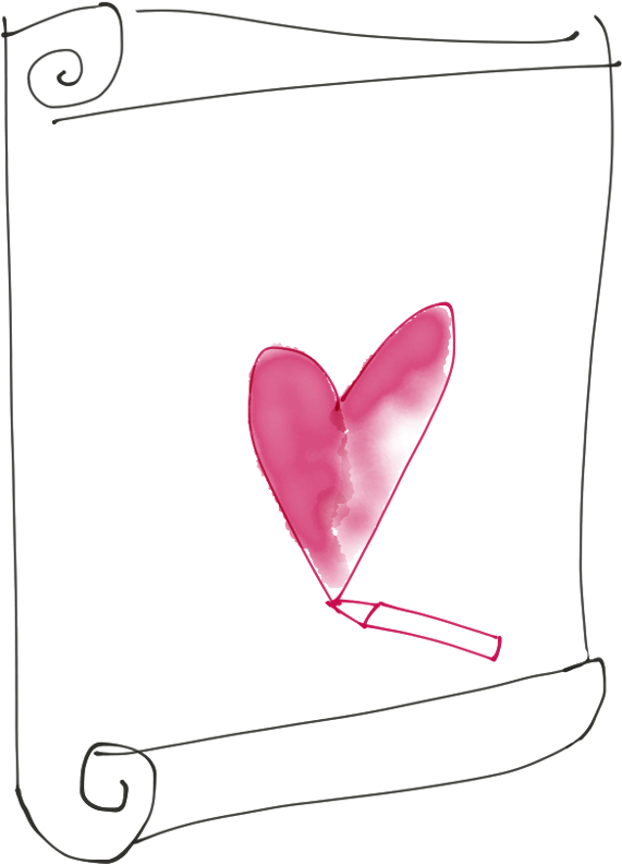 Practice Makes Perfect Clip Art - Heart (571x792), Png Download