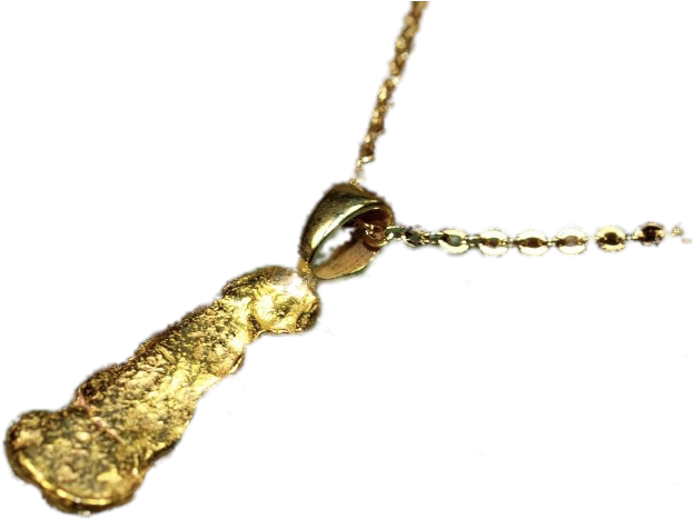 Stunning Gold Nugget Pendant - Pendant (700x525), Png Download