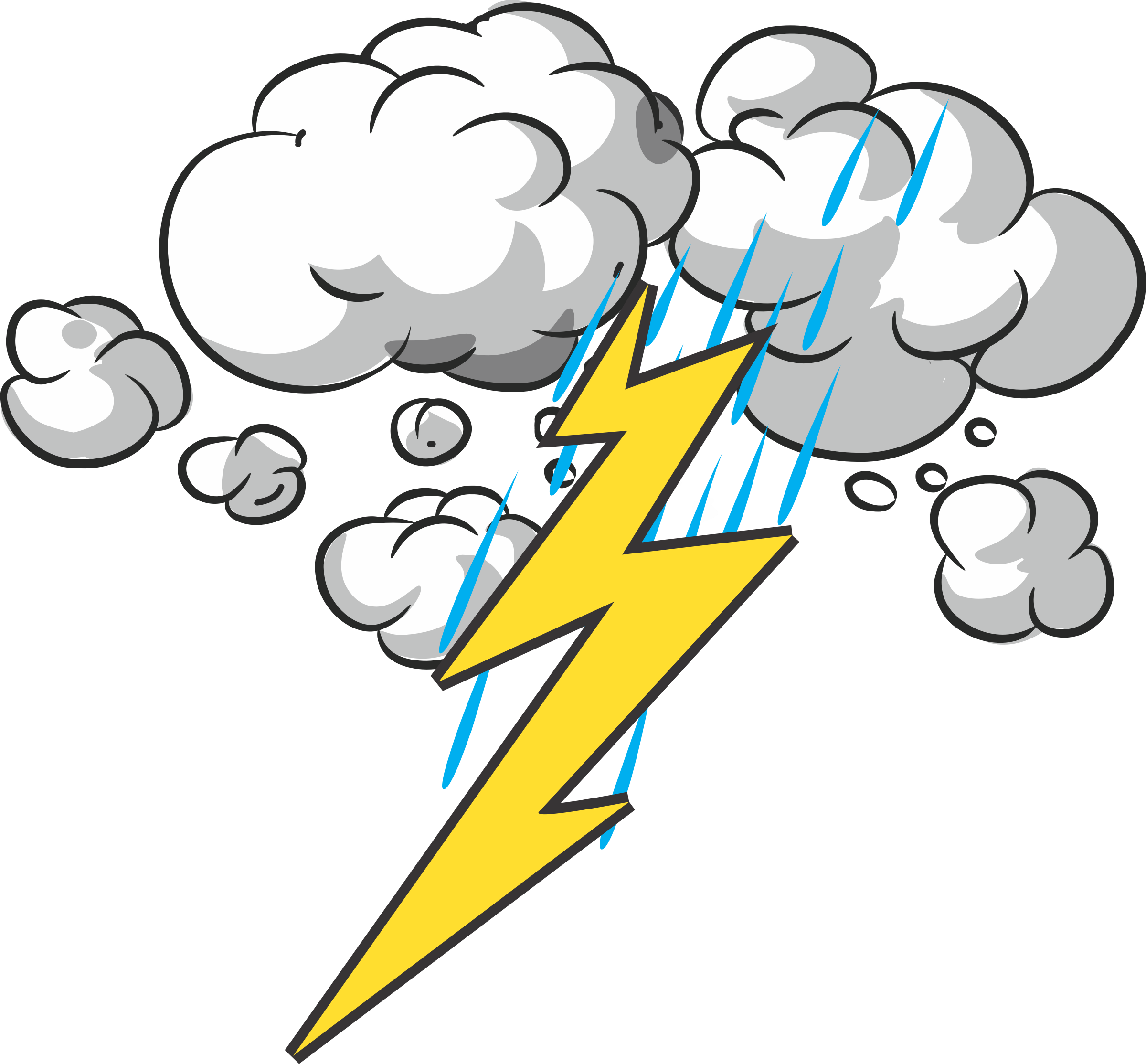This Free Icons Png Design Of Thunder And Lightning (2400x2228), Png Download