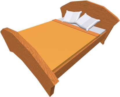 Orange Curve Bed - Portable Network Graphics (420x420), Png Download