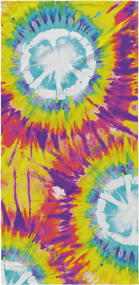 Tie Dye Beach Towel - Beach (1024x1024), Png Download