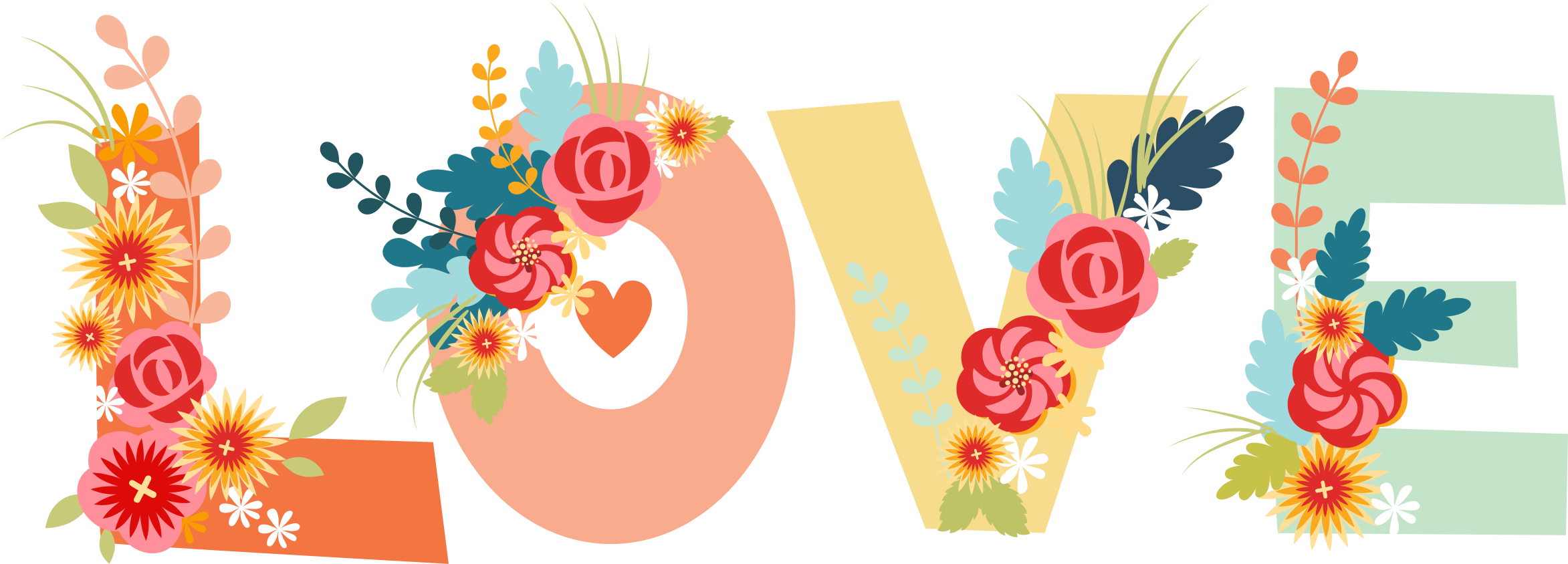 Love Png File - Love Clipart (2345x844), Png Download