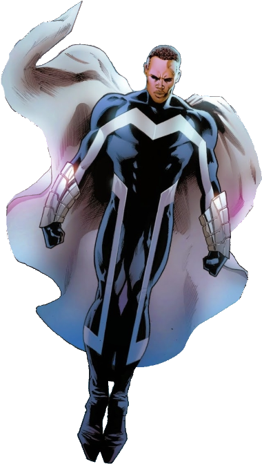 Blue Marvel Adam Brashear - Blue Marvel Marvel Art (380x690), Png Download