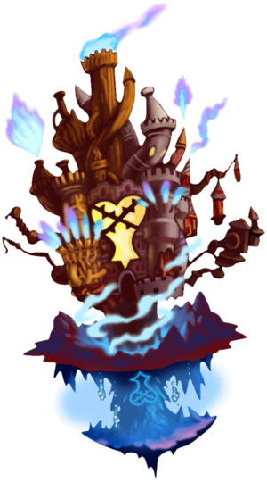 Hollow Bastion Kh - Kingdom Hearts Hollow Bastion World (300x540), Png Download