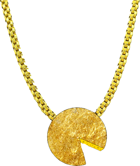 Cheese Food Funny Chain Gold Goldchain Cheesechainfreet - Picsart Png Gold Chain (479x570), Png Download