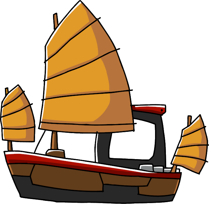 John Cena Clipart Boat - Chinese Junk Ship Png (674x659), Png Download