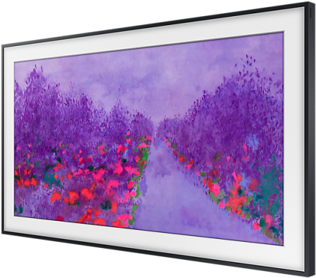 Front Black Image - Samsung The Frame Tv (650x650), Png Download