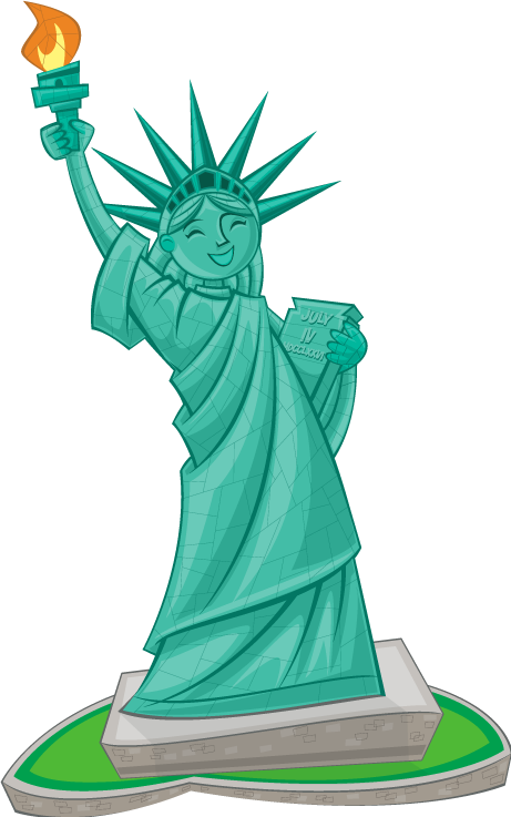 Statue Clip Art - Statue Of Liberty Clip Art (461x737), Png Download