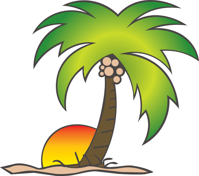 Download Cartoon Coconut Tree Png - Sun And Palm Tree Png PNG Image with No  Background 
