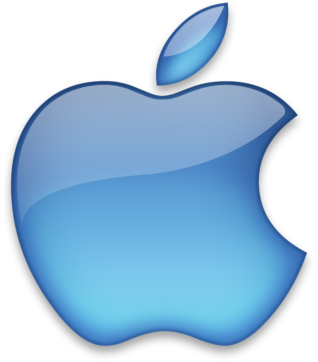 Download Blue Apple Logo Icon - Apple Png Transparent Logo PNG Image with No  Background 