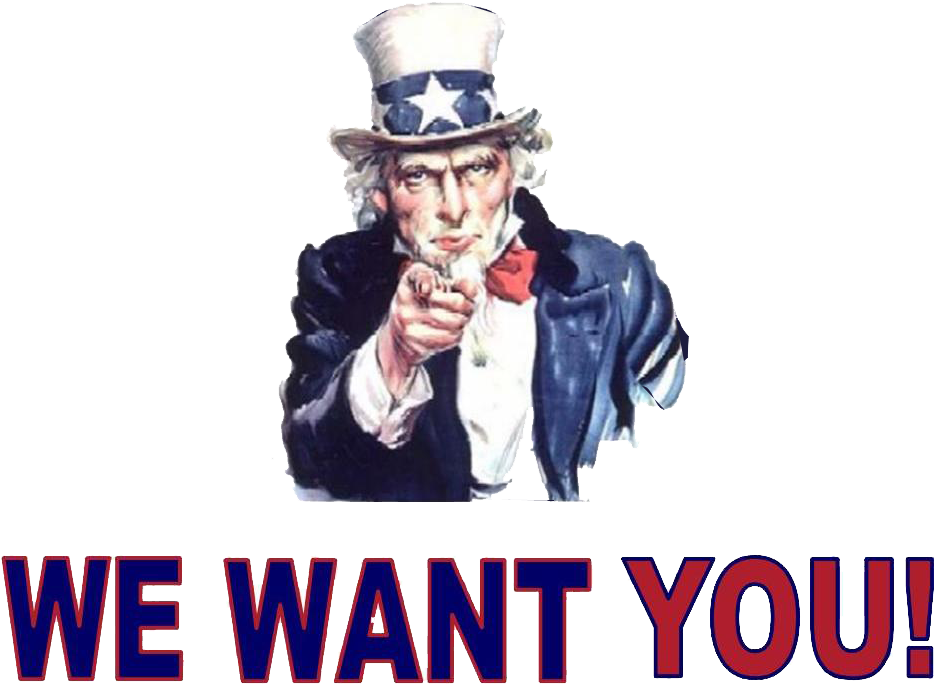 Uncle Sam I Want You Gif (976x929), Png Download