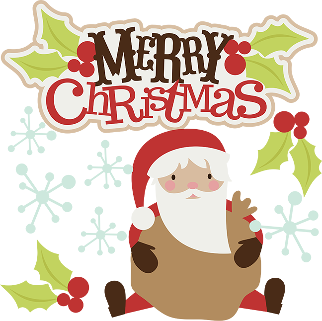 Merry Christmas Words Free Kid Merry Christmas Clipart - Christmas Clipart (648x646), Png Download