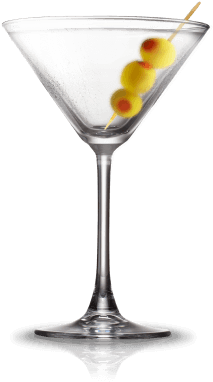 Cocktail Png Images Free Download - Dry Martini Cocktail Png (300x540), Png Download