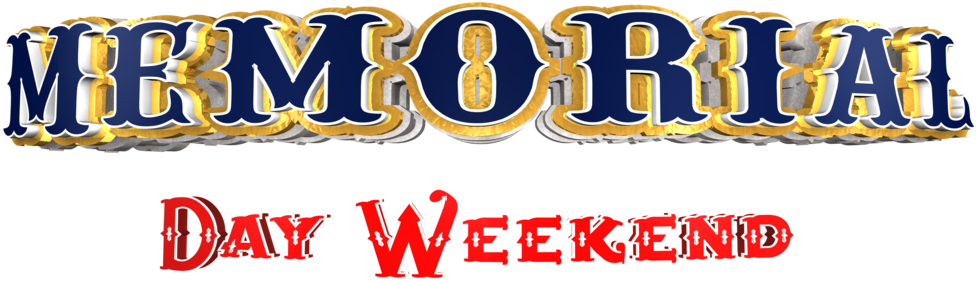 Memorial Day 3d (1000x350), Png Download