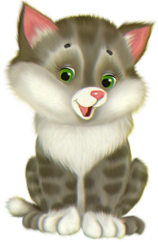 Clipart Free Cute Cartoon Free Cats Gato Pinterest - Free Clip Art Kitten (500x500), Png Download