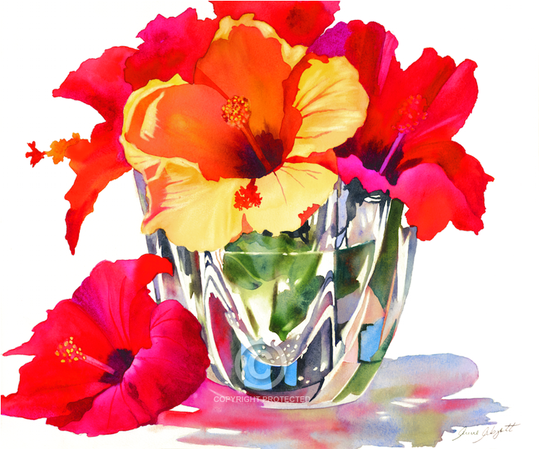 World Renowned And Award Winning Watercolor Artist - Bouquet (1000x630), Png Download