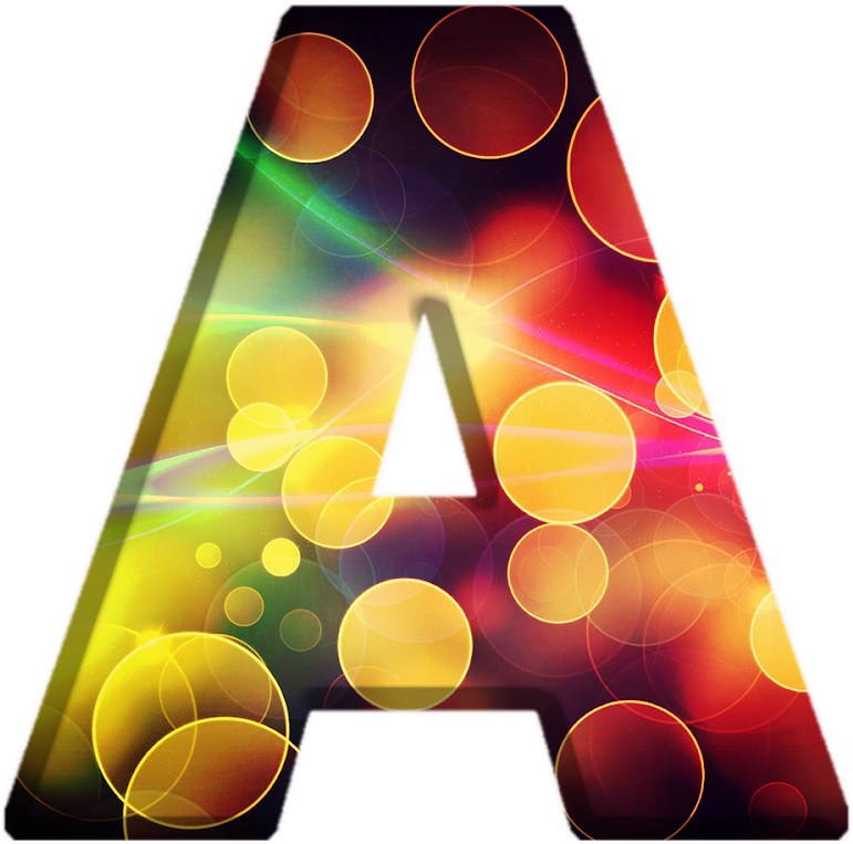 Alfabeto Decorativo Bokeh Png - Graphic Design (1600x838), Png Download