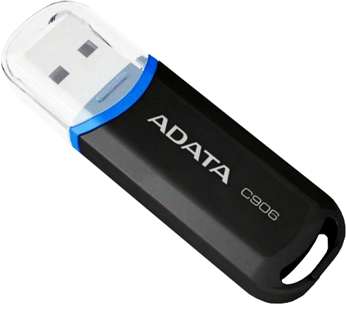 Usb Flash Drive Adata Png Image - Adata C906 32gb Black Usb Flash Drive (600x600), Png Download