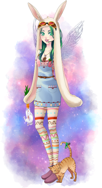 My Character For Amor Doce @natusmi6yokato ♥ - Illustration (410x700), Png Download