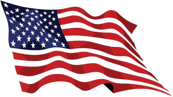 Memorial Day Png Image Background - Waving American Flag (600x338), Png Download