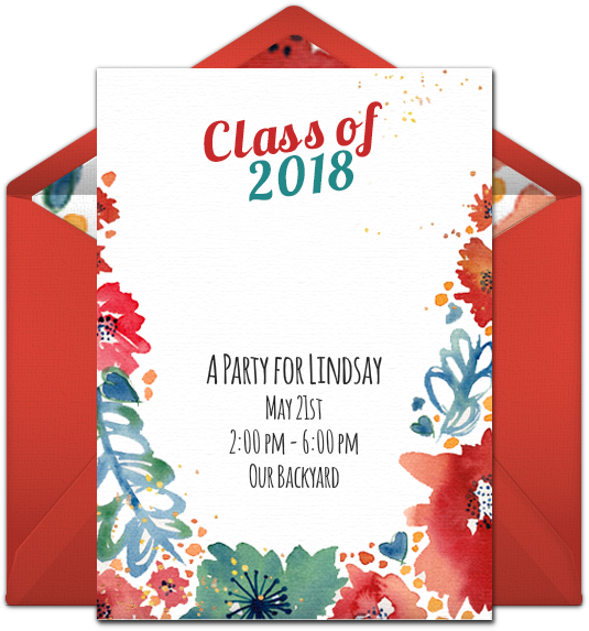 Hosting A Graduation Party Start With This Free Digital - Christmas Card (650x650), Png Download