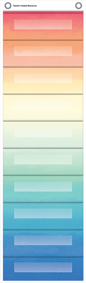 Tcr20842 Watercolor 10 Pocket File Storage Pocket Chart - Teacher Created Resources Teacher Created File Storage (900x900), Png Download