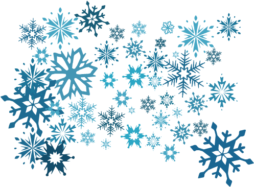 Snowflakes - Snowflakes Png (550x400), Png Download