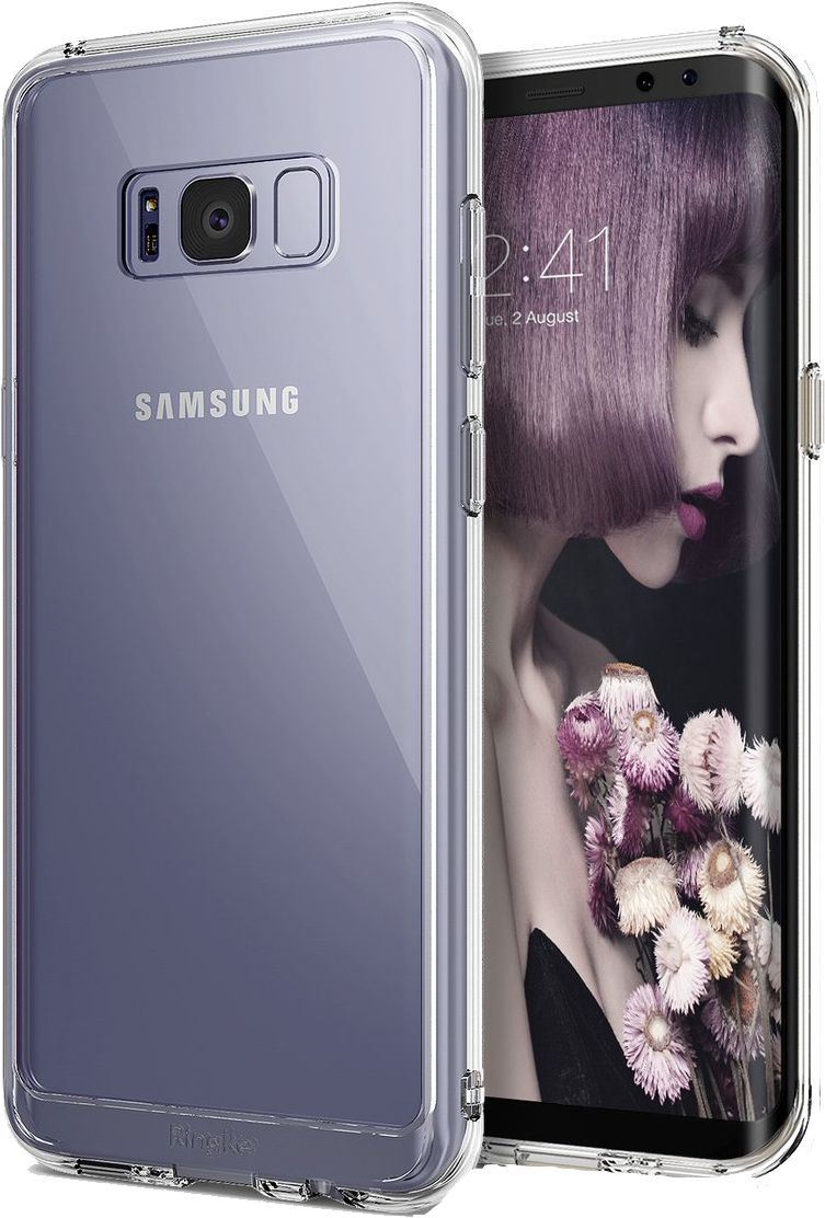 Samsung Galaxy S8 Transparent Png Image - Ringke Fusion Case For Samsung Galaxy S8 Plus, Clear (800x1143), Png Download