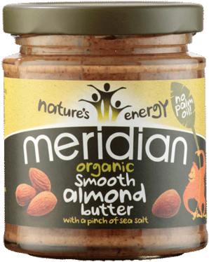 Organic Smooth Almond Butter With Salt - Meridian Smooth Almond Butter 170g (375x375), Png Download