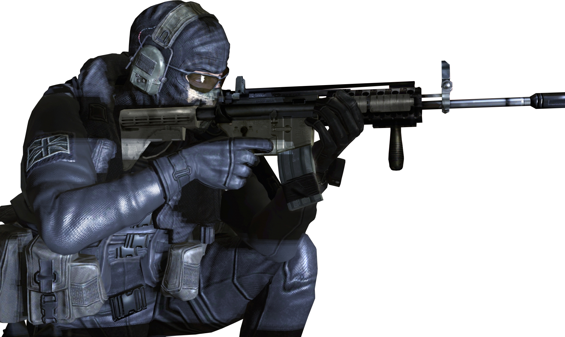 Call Of Duty Png Photo - Call Of Duty Modern Warfare 2 Ghost Png (1920x1145), Png Download