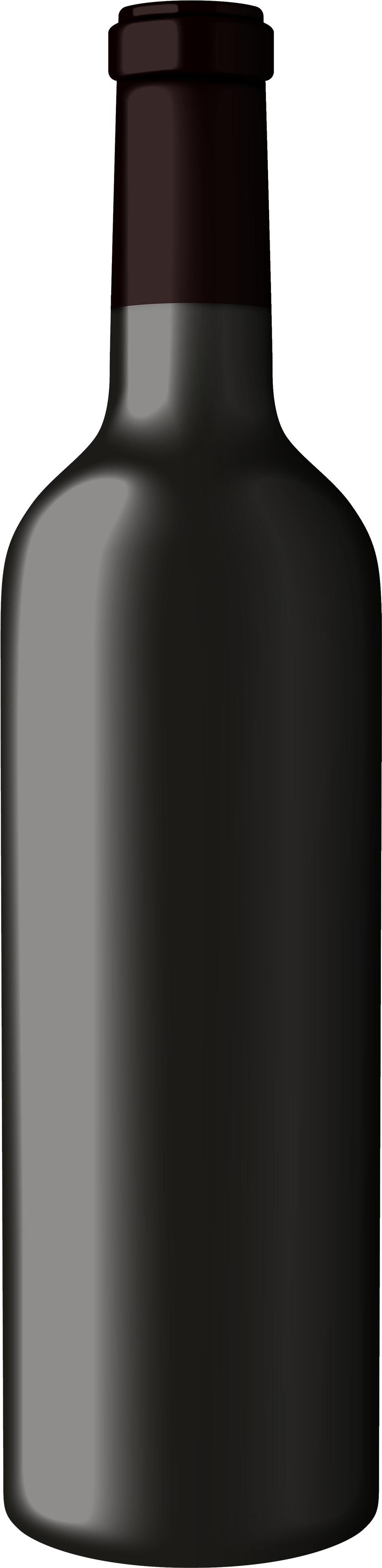 Red Wine Glass Png Clipart - Empty Wine Bottle Black (1205x4000), Png Download